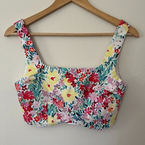 Yllw The Label Floral Crop Top - Size Smal NWT - Picture 1 of 5